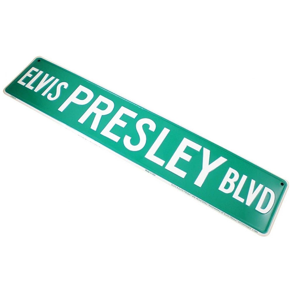 ELVIS PRESLEY エルヴィスプレスリー (生誕 90周年 ) - Street Sign Elvis Presley Blvd / インテリア置物 - PGS